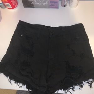 HIGH WAISTED black shorts